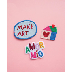 Pack 3 patchs thermocollants Amor Mio - Calissone