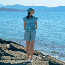 Matchy Bermuda Shorts Trousers Pocket Sewing Pattern - Calissone