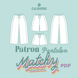 Patron PDF Pantalon Short Bermuda Matchy - Calissone