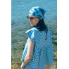 Popeline de coton - Checker summer - Calissone