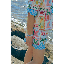 Popeline de coton - Sun Vibes - Calissone