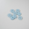 Bouton satiné Bleu layette 15mm - Calissone