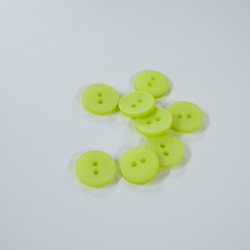 Bouton satiné Vert clair 15mm - Calissone