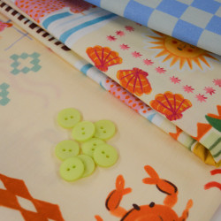 Bouton satiné Vert clair 15mm - Calissone