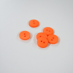 Bouton satiné Orange 15mm - Calissone