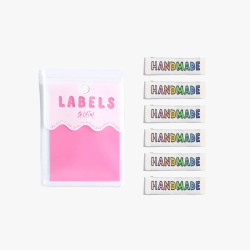 KATM labels - Handmade rainbow x6 - Calissone