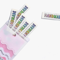 KATM labels - Handmade rainbow x6 - Calissone