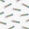 KATM labels - Handmade rainbow x6 - Calissone