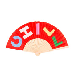 Eventail Chill rouge - Calissone