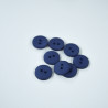 Bouton satiné Bleu gris 15mm - Calissone