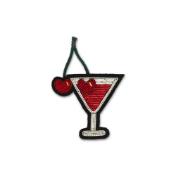 Kisses Fuchsia - Embroidered brooch - Macon et Lesquoy - Calissone