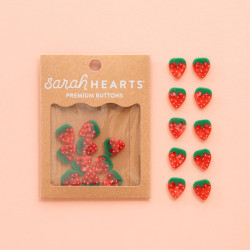 Boutons Fraise 15mm - Calissone