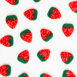 Strawberry buttons 25mm - Calissone