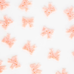 Boutons Petit noeud rose 25mm - Calissone