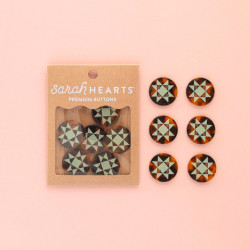 Boutons Etoile de Quilt 25mm - Calissone