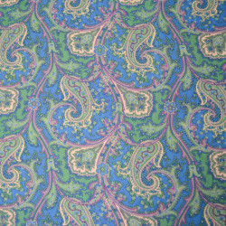 Viscose paisley - Bleu - Calissone