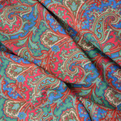 Viscose paisley - Rouge - Calissone