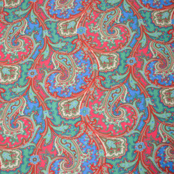 Viscose paisley - Rouge - Calissone