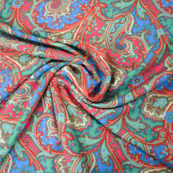Viscose paisley - Rouge - Calissone