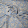 Viscose provençal floral - Bleu - Calissone