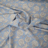 Viscose provençal floral - Bleu - Calissone