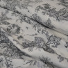 Viscose toile de Jouy - Black - Calissone
