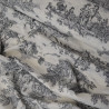 Viscose toile de Jouy - Black - Calissone
