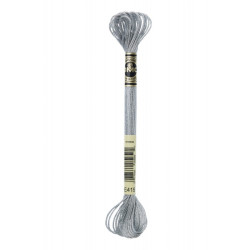 Mouliné DMC metallic thread - Color 415 Chrome - Calissone
