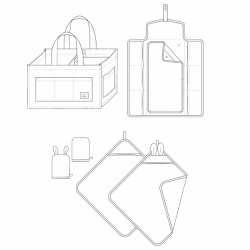 Patron accessoires bébé bain et change SOFIA - Calissone
