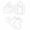 Baby bath and diaper accessories pattern SOFIA - Calissone