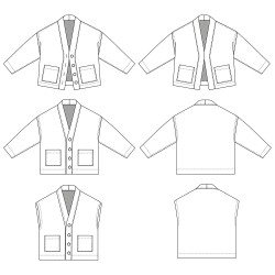 MACAO jacket and vest pattern - Calissone
