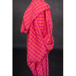 Seersucker checked cotton - Mirabelle - Calissone