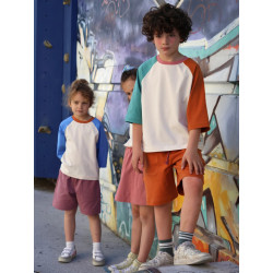 Patron Ensemble t-shirt raglan et bermuda Ollie 3-12 ans - Calissone