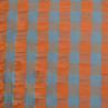 Coton à carreaux seersucker - Persimmon - Calissone