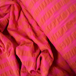 Seersucker checked cotton - Mirabelle - Calissone