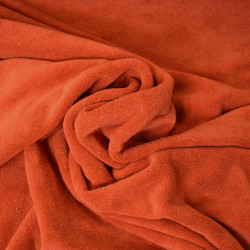 Jersey éponge uni - Terracotta - Calissone