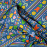 Floral and striped cotton poplin - Calissone