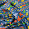 Floral and striped cotton poplin - Calissone