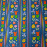 Floral and striped cotton poplin - Calissone
