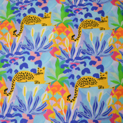 Jungle colourfull cotton poplin - Calissone