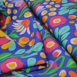 Popeline de coton pop flower - Calissone