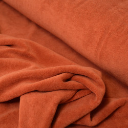 Jersey éponge uni - Terracotta - Calissone