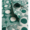 Marguerite / Vichy jacquard fabric - Green - Calissone