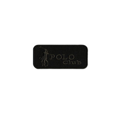 Patch Thermocollant Polo Club - Noir - Calissone