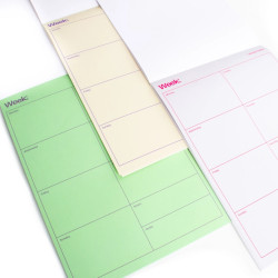 Organiseur hebdomadaire vert - Calissone