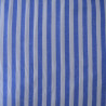 Popeline de coton tissée à rayures - Bleu - Calissone