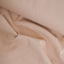Bord côte coton bio - Rose nude - Calissone