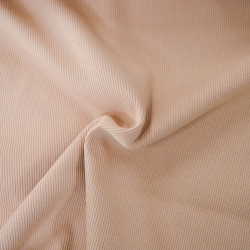 Bord côte coton bio - Rose nude - Calissone