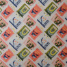 Coton Mini Market - Orange et vert - Calissone