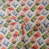 Coton Mini Market - Orange et vert - Calissone
